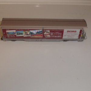 Bemo HO train car advertising railroad